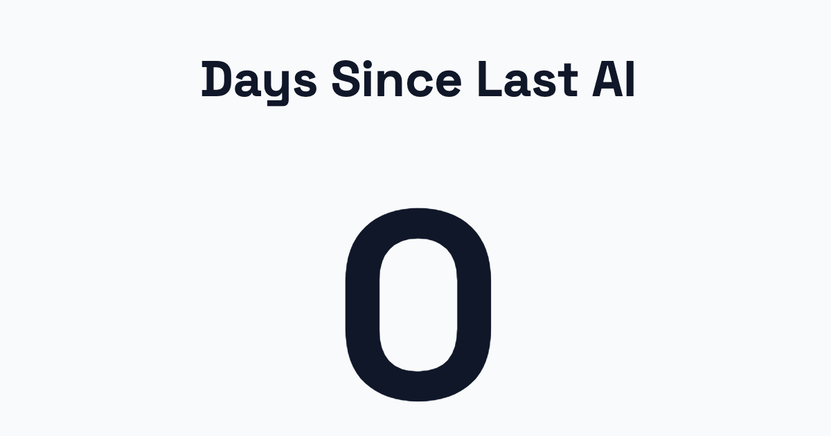Days Since Last AI